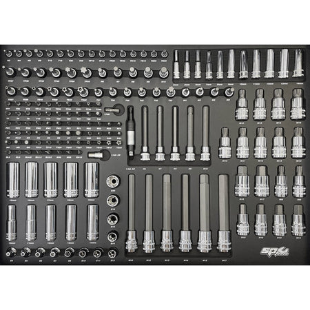 SP Tools Tech Series gevulde topkist 334-delig – Diamond Black, foto 3
