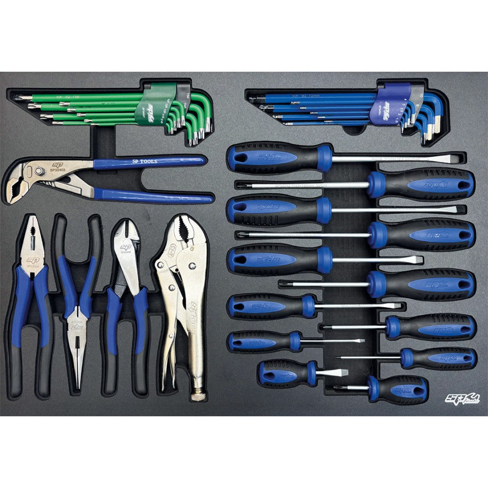 SP Tools Tech Series gevulde topkist 334-delig – Diamond Black, foto 5