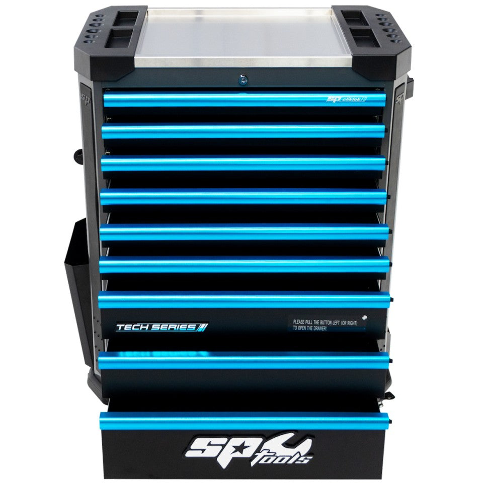 SP Tools Tech Series 374-delige gevulde gereedschapswagen – Blauw, foto 3