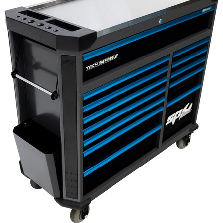 SP Tools Tech Series XL 412-delige gevulde gereedschapswagen – Blauw, foto 2