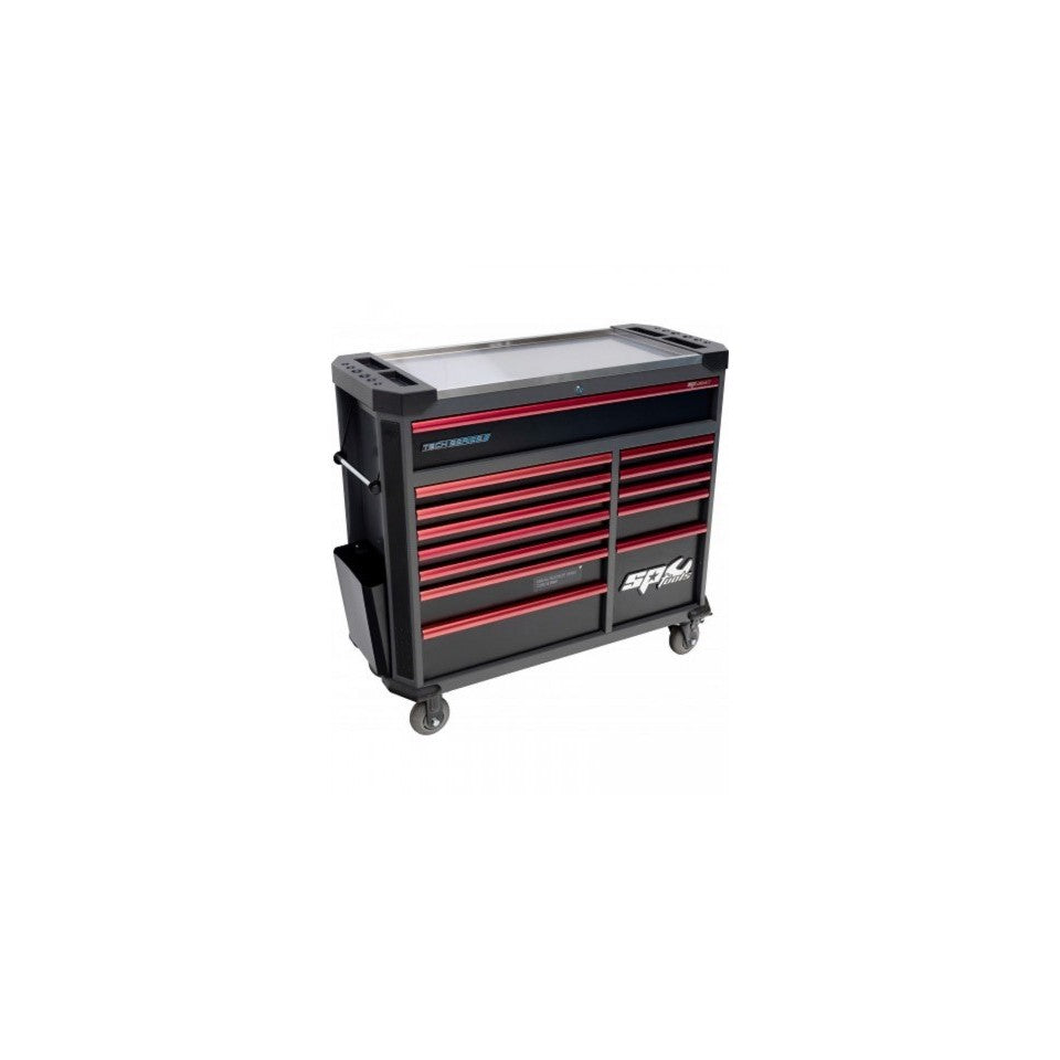 SP Tools Tech Series XL 412-delige gevulde gereedschapswagen – Rood