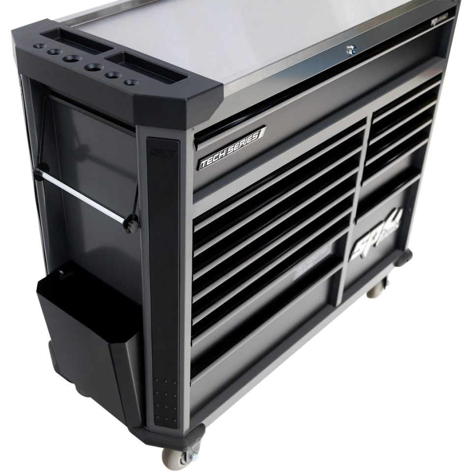 SP Tools Tech Series XL 412-delige gevulde gereedschapswagen – Zwart, foto 2