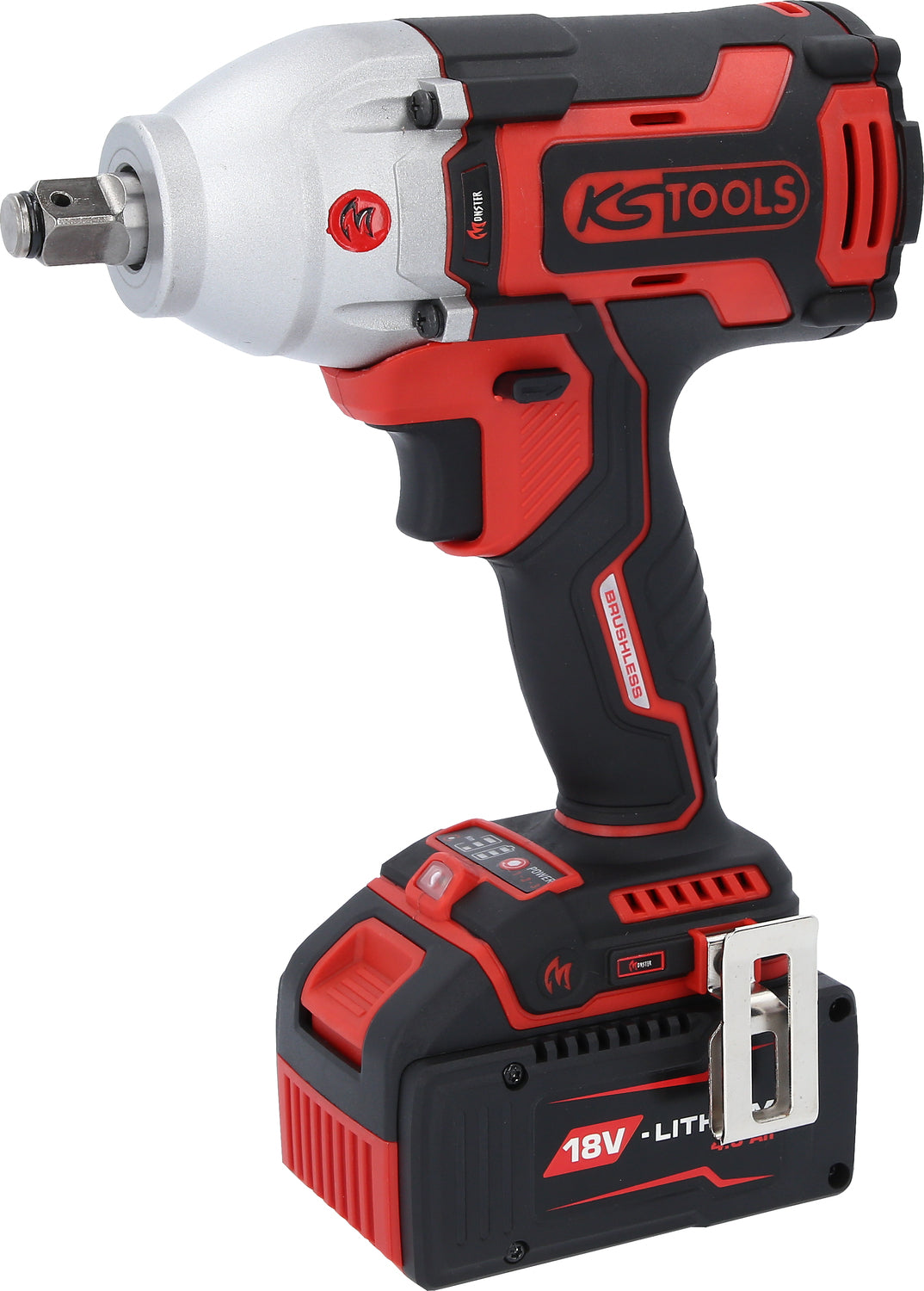 515.6100 | KS TOOLS eMONSTER 1/2" brushless accu slagmoersleutelset, 9-dlg