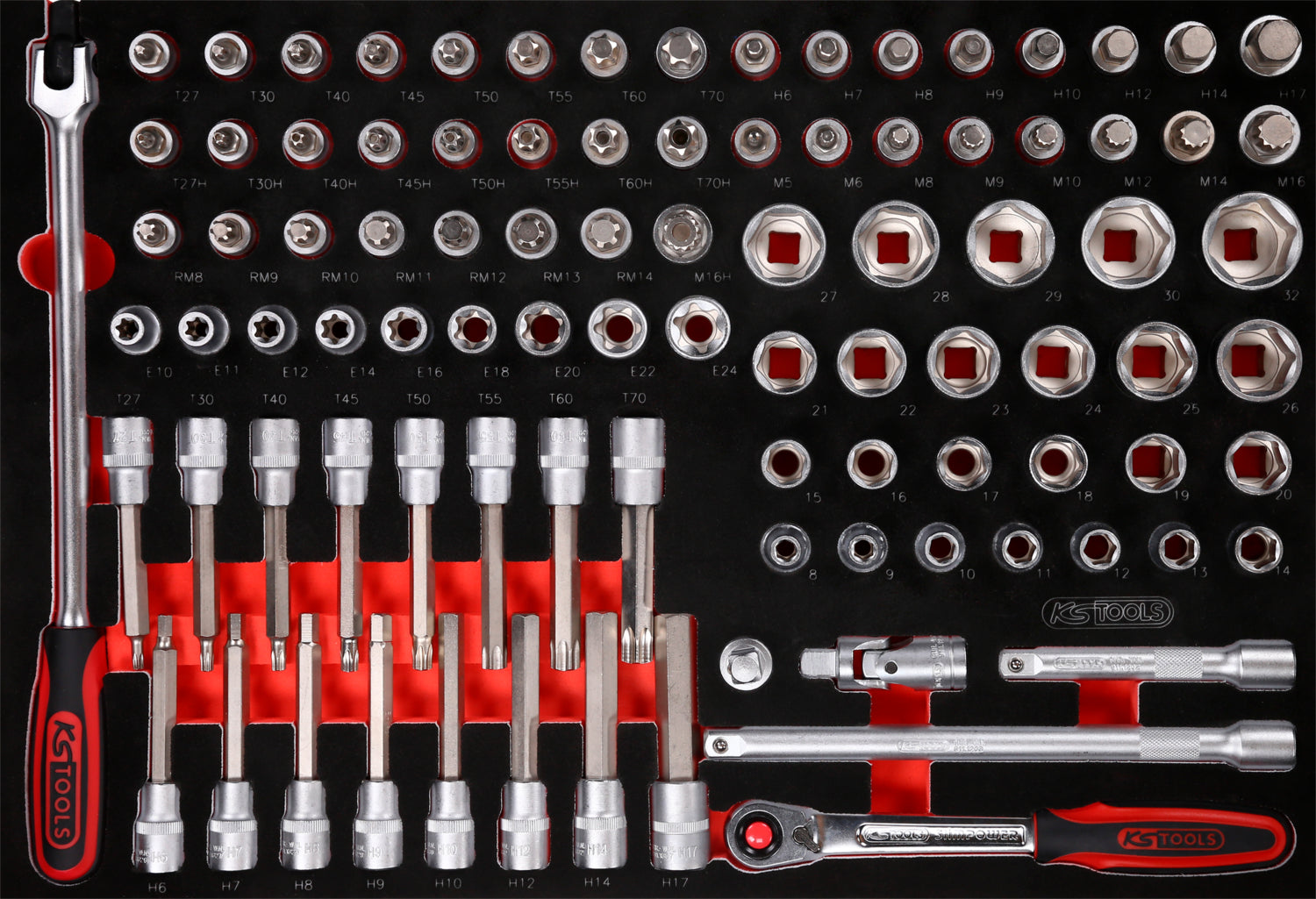 810.6423 | KS TOOLS P10 GEVULDE GEREEDSCHAPSWAGEN 423 DLG