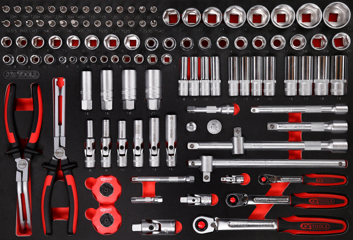 815.7397 | KS TOOLS P15 GEVULDE GEREEDSCHAPSWAGEN 397 DLG