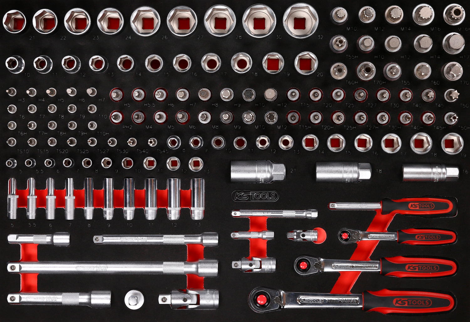 810.6366 | KS TOOLS P10 GEVULDE GEREEDSCHAPSWAGEN 366 DLG