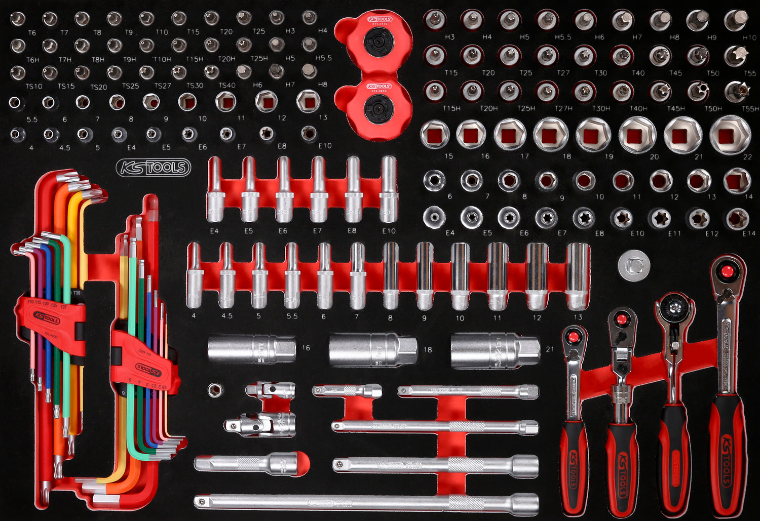 835.12549 | KS TOOLS P35 GEVULDE GEREEDSCHAPSWAGEN 549 DLG