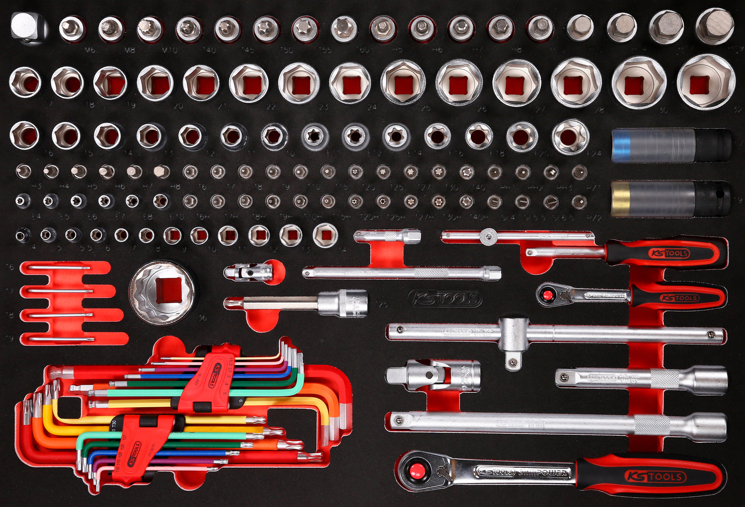 810.6284 | KS TOOLS P10 GEVULDE GEREEDSCHAPSWAGEN 284 DLG