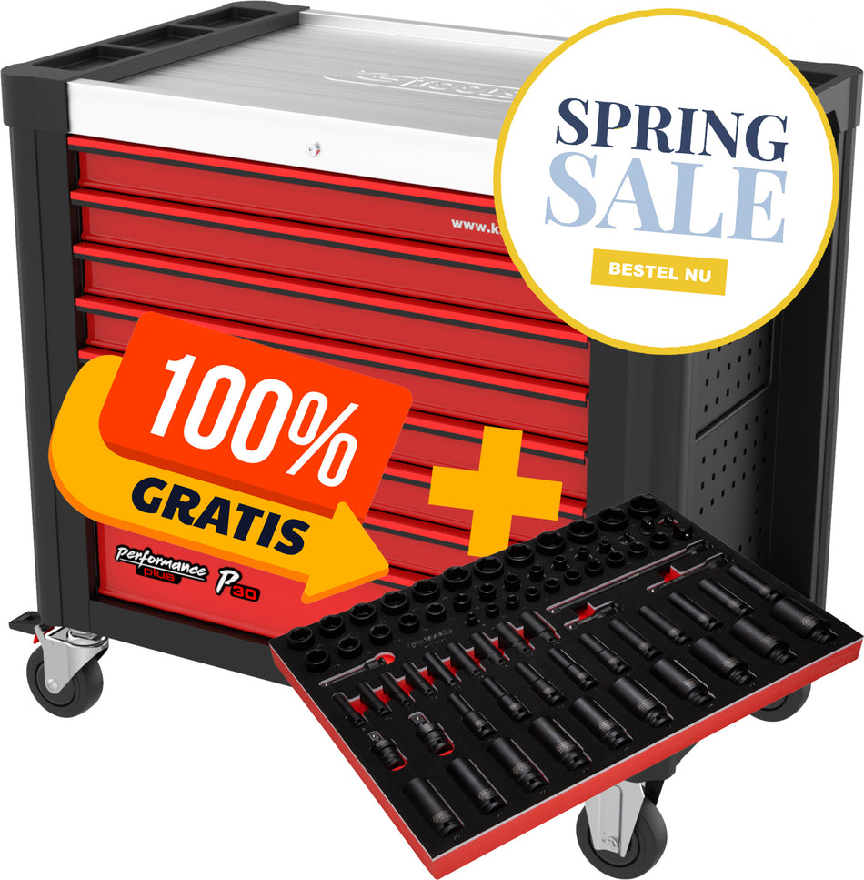 830.9706 | KS TOOLS P30 GEVULDE GEREEDSCHAPSWAGEN 706 DLG
