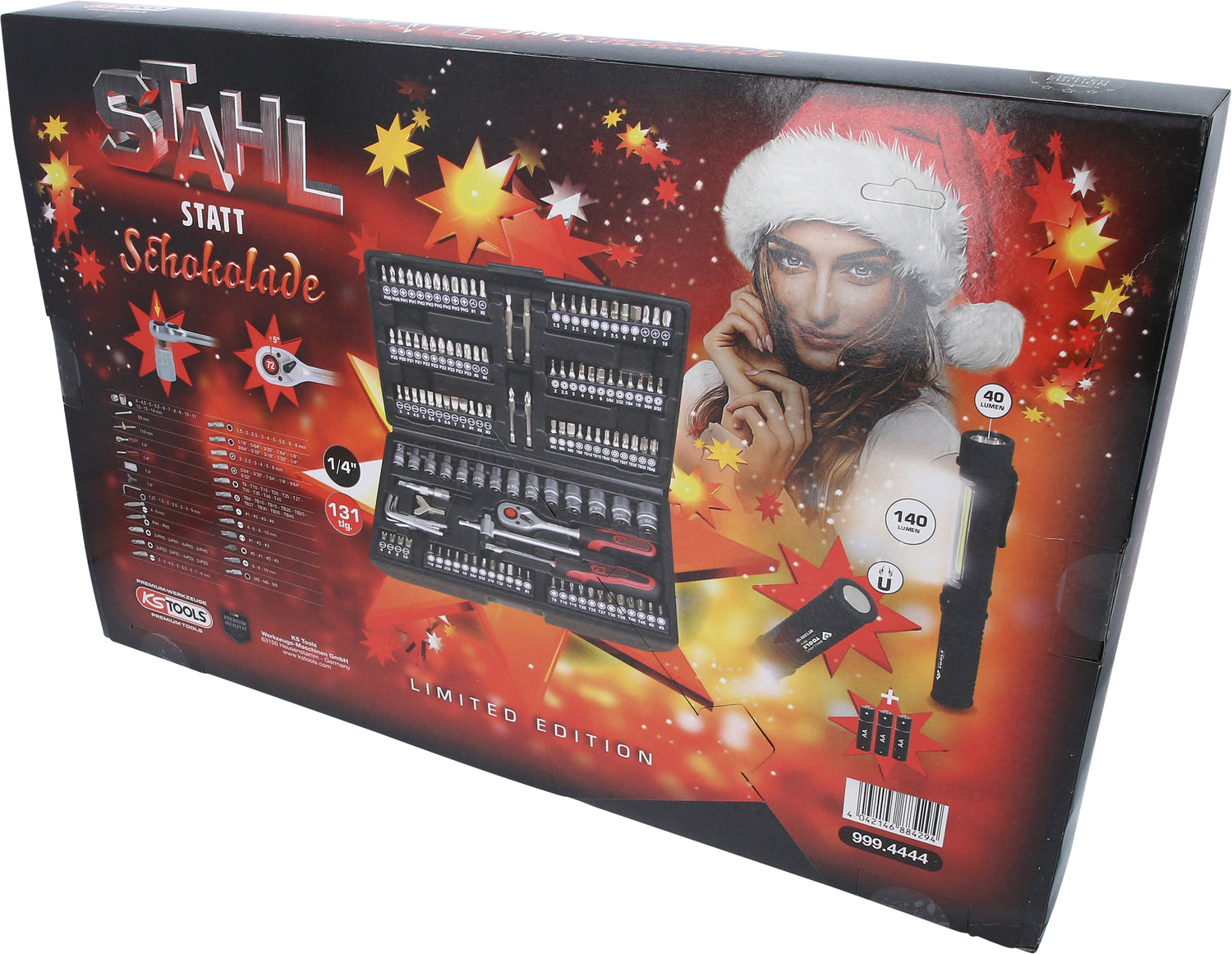 999.4444 | KS Tools adventskalender met steeksleutelset 131 dlg