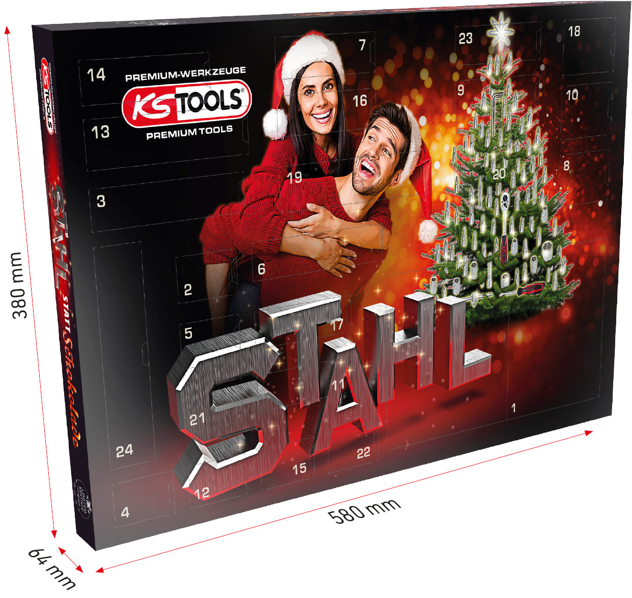 999.4444 | KS Tools adventskalender met steeksleutelset 131 dlg