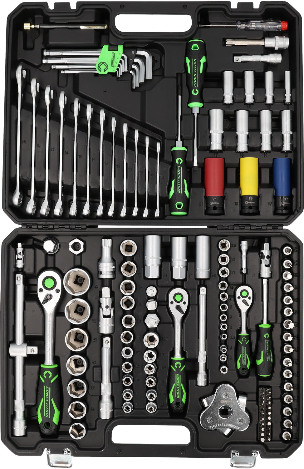 512.0132 | Competition 1/4"+3/8"+1/2" dopsleutelset, 132 dlg