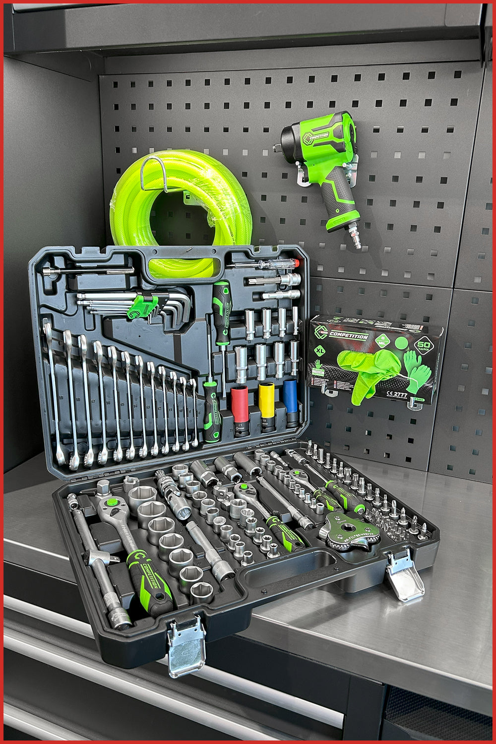512.0132 | Competition 1/4"+3/8"+1/2" dopsleutelset, 132 dlg