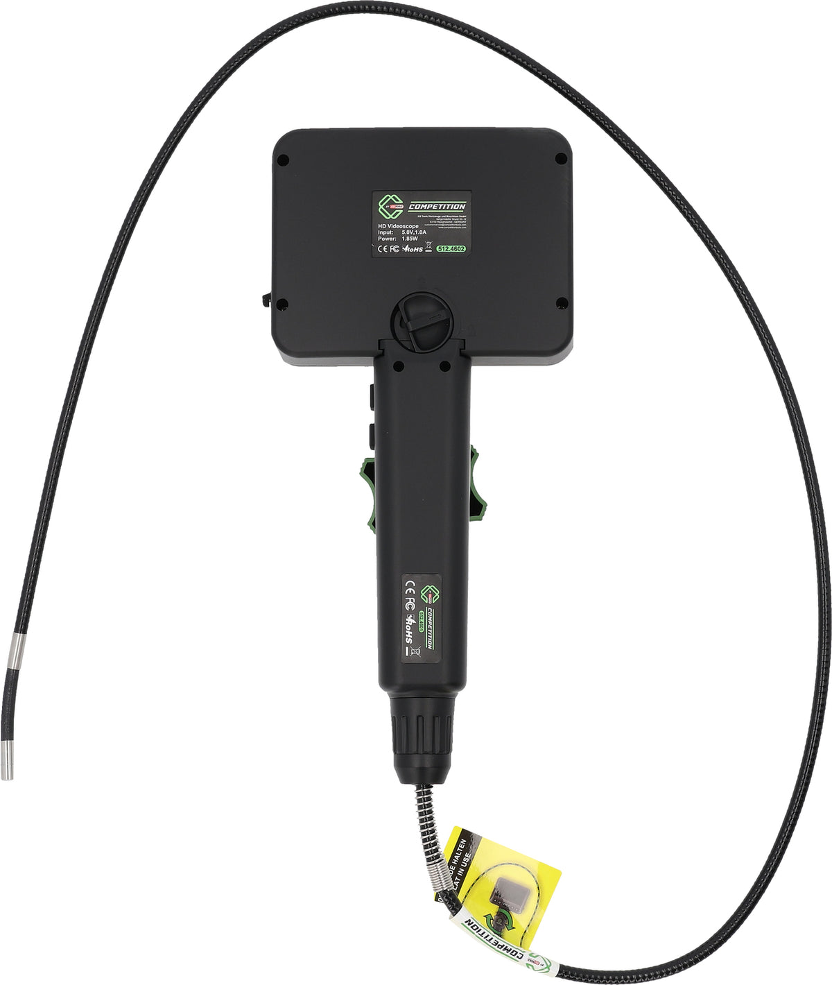 512.4600 | Competition HD-videoscoopset met Ø 6,0 mm, 180° en 0° HD-frontcamera-sonde, flexibele PVC-huls