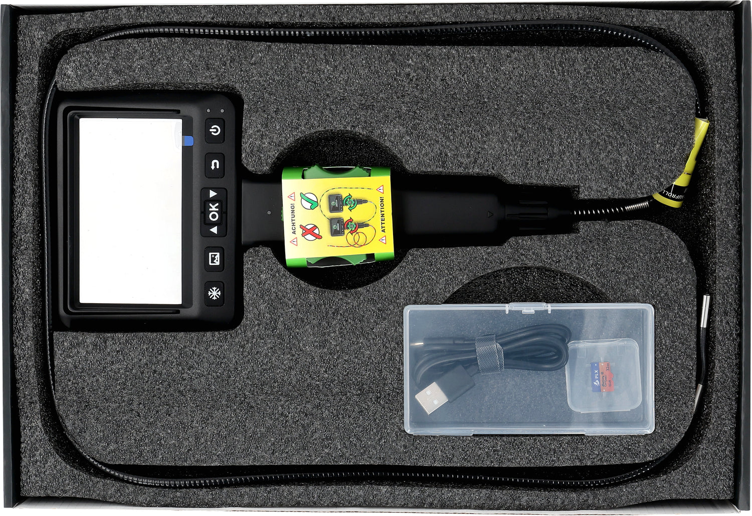 512.4600 | Competition HD-videoscoopset met Ø 6,0 mm, 180° en 0° HD-frontcamera-sonde, flexibele PVC-huls