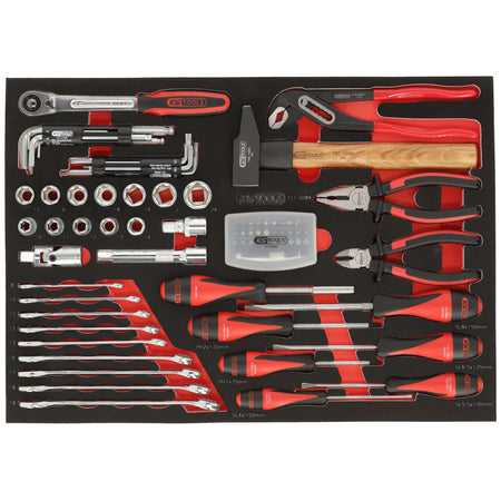 KS Tools RACING 855.5084 rode gereedschapswagen met 5 laden en 84 gereedschappen – foto 4