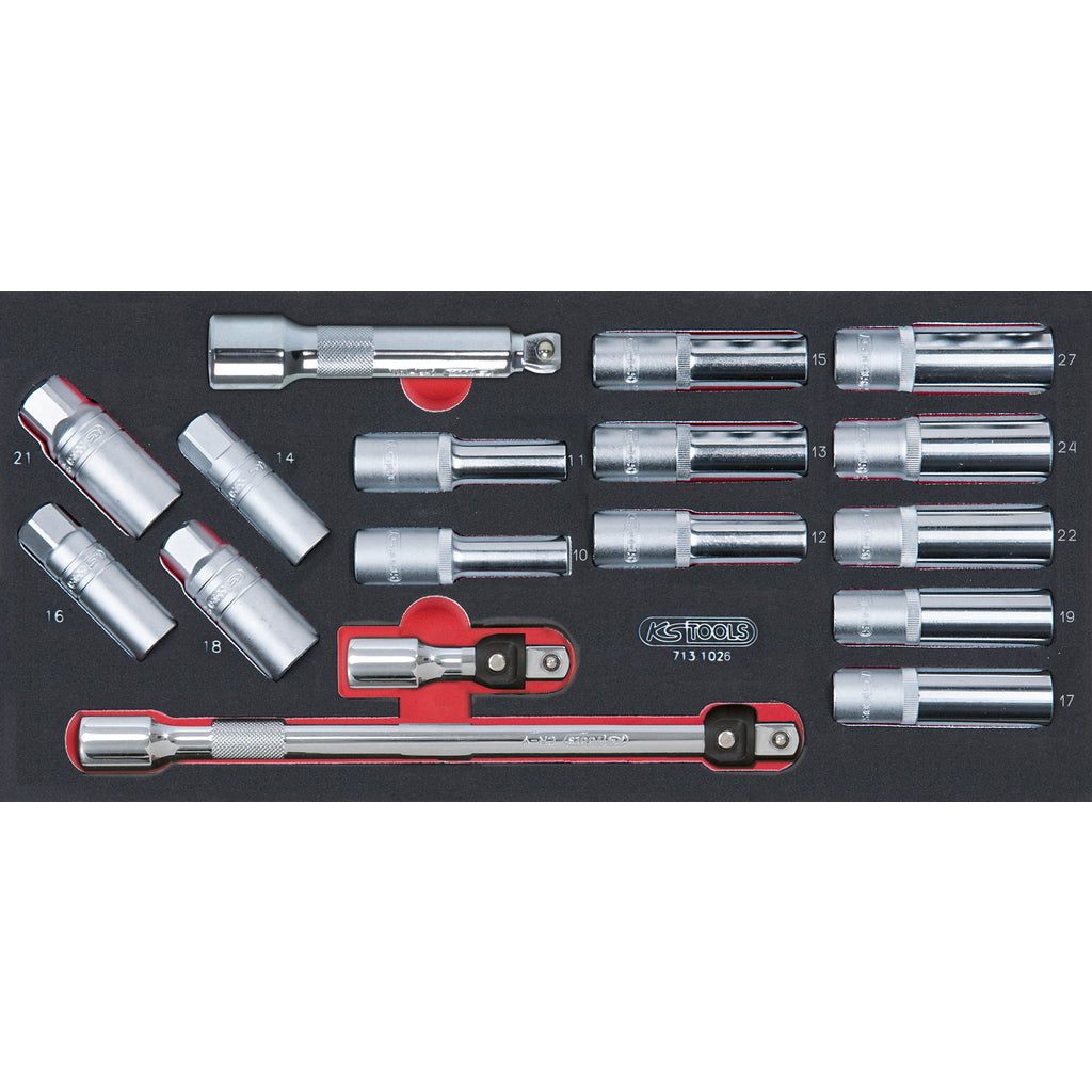 KS Tools RACING 855.7158 rode gereedschapswagen met 7 laden en 158 gereedschappen – foto 9