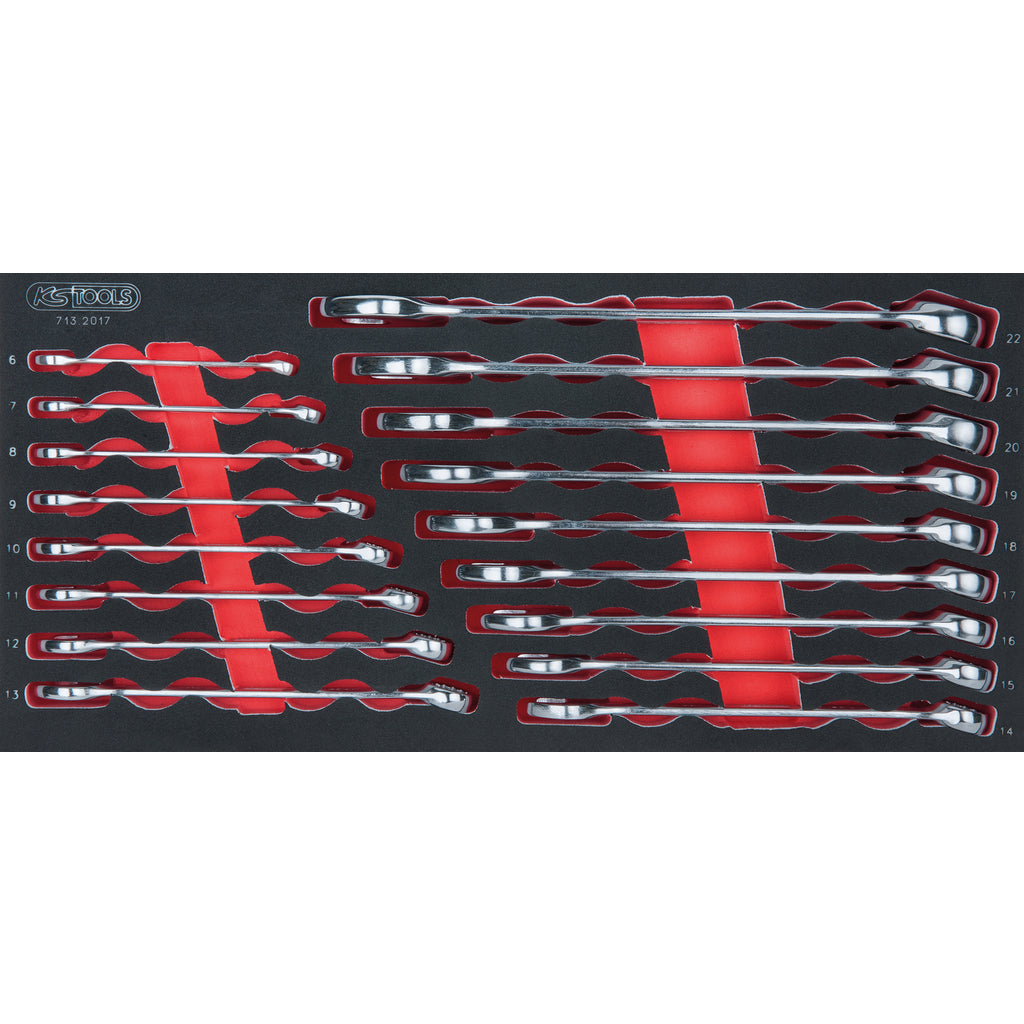 KS Tools RACING 855.7158 rode gereedschapswagen met 7 laden en 158 gereedschappen – foto 10
