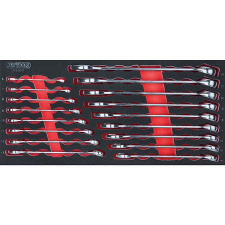 KS Tools RACING 855.7158 rode gereedschapswagen met 7 laden en 158 gereedschappen – foto 10