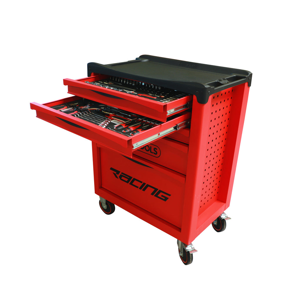 KS Tools RACING 855.5184 rood-zwarte gereedschapswagen met 5 laden en 184 gereedschappen – foto 4