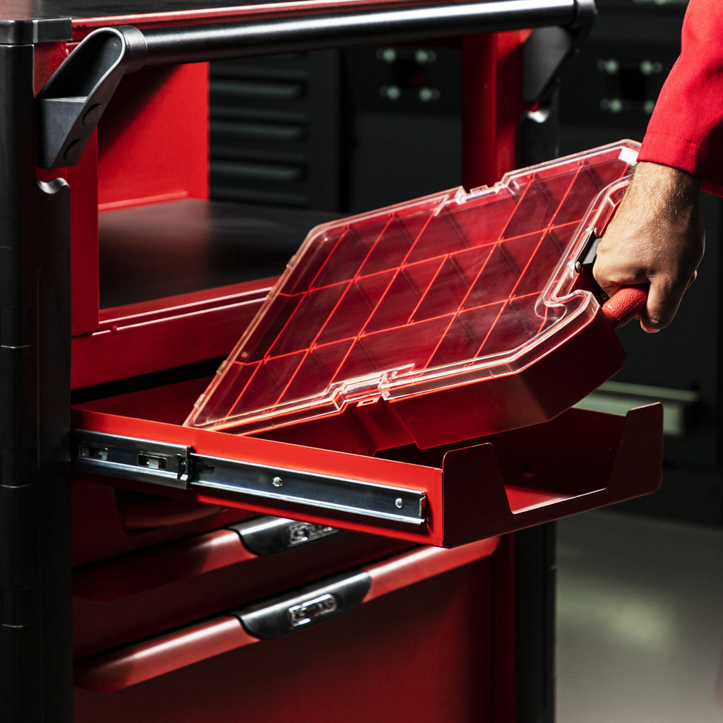 KS Tools ULTIMATE 809.0014 rode mobiele werkbank met 14 laden – foto 6