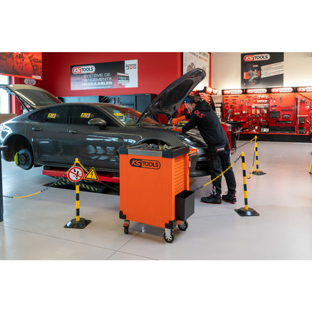 KS Tools ULTIMATE 819.7045 oranje gereedschapswagen met 7 laden, 44 geïsoleerde gereedschappen en een stroomtang – foto 10