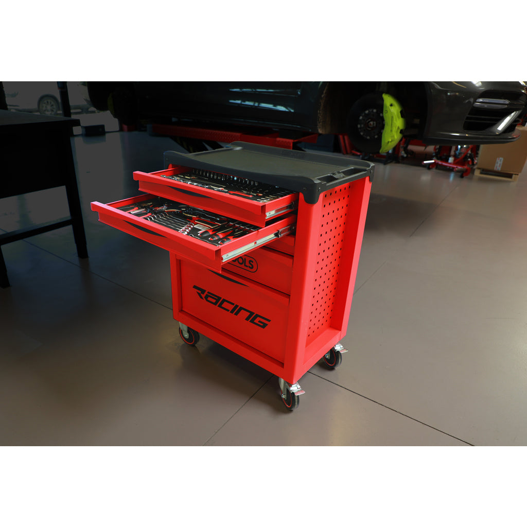 KS Tools RACING 855.5184 rood-zwarte gereedschapswagen met 5 laden en 184 gereedschappen – foto 5