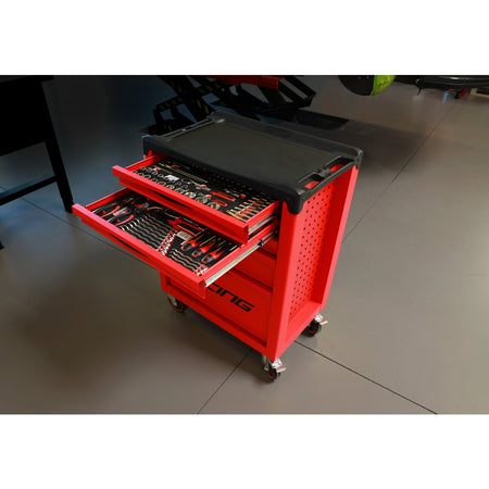 KS Tools RACING 855.5184 rood-zwarte gereedschapswagen met 5 laden en 184 gereedschappen – foto 6