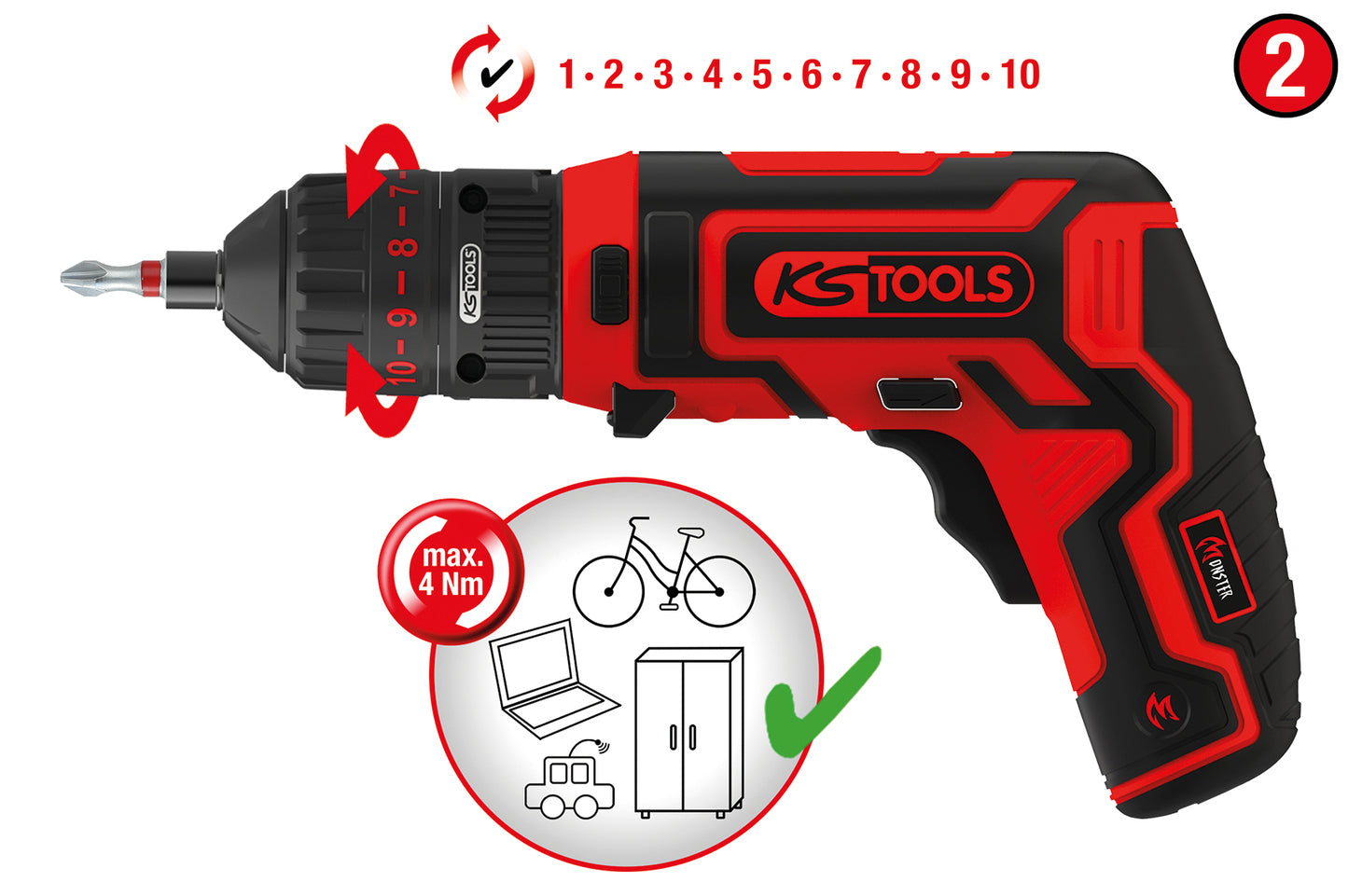 515.6699 | KS Tools adventskalender met mini accuschroefmachineset 31 dlg