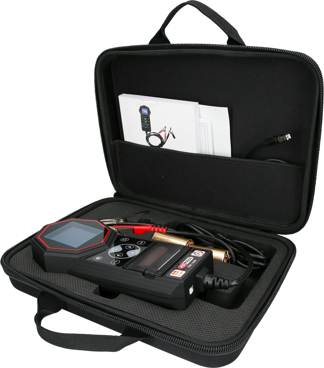 550.1649 | KS Tools 12V/24V Digitale accutester met geïntegreerde printer