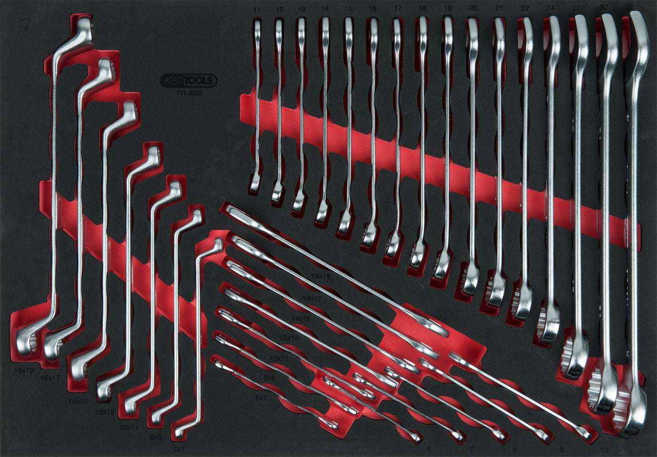 897.7598 | KS TOOLS ECOline gereedschapswagen 598 dlg, 7 laden