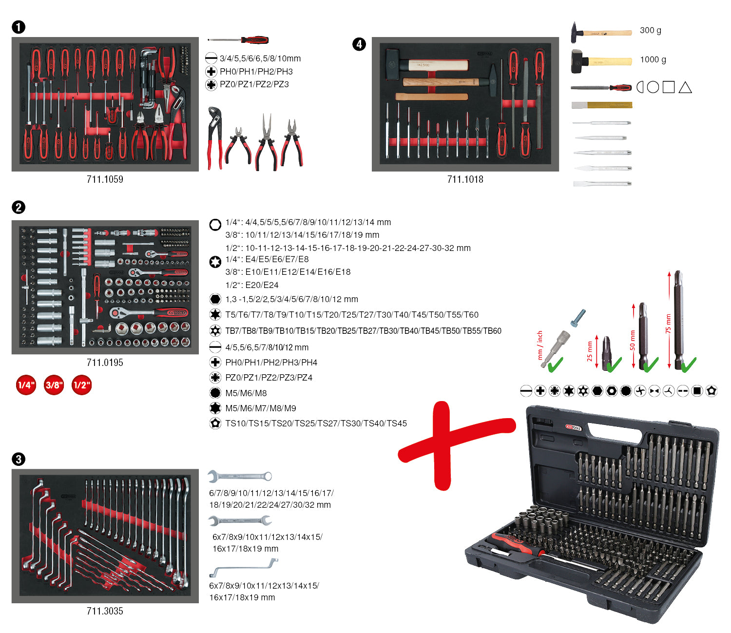 826.7515 | KS TOOLS RACINGline gereedschapswagen 515 dlg, 7 laden