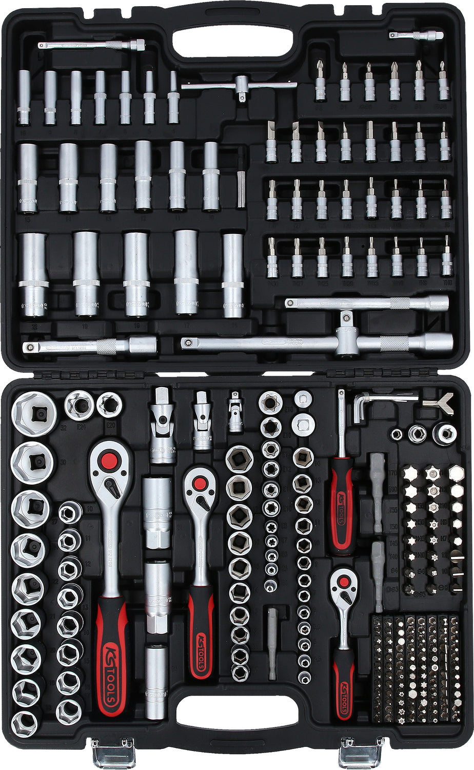 917.0255 | KS TOOLS 1/4" + 3/8" + 1/2" DOPSLEUTELSET 255 DLG