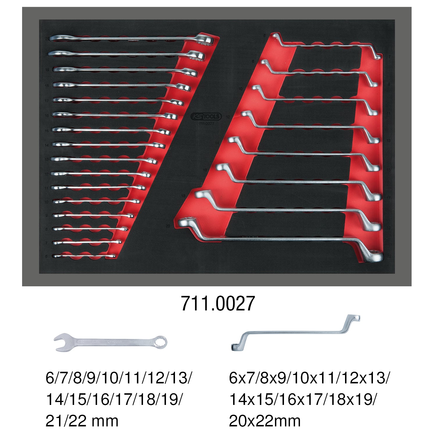 897.7215 | KS TOOLS ECOline gereedschapswagen 215 dlg, 7 laden