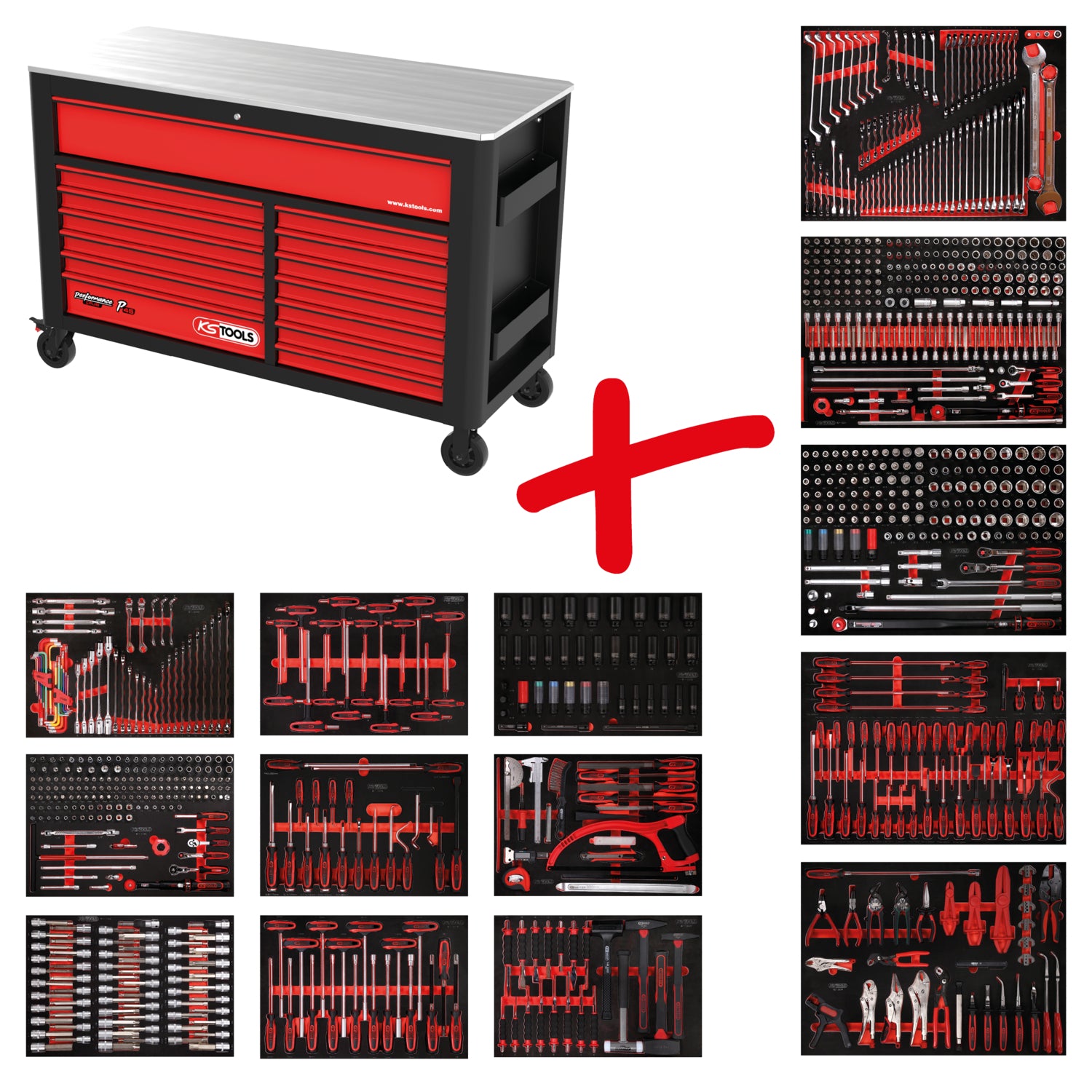 845.14950 | KS TOOLS P45 GEREEDSCHAPSWAGEN 950 DLG