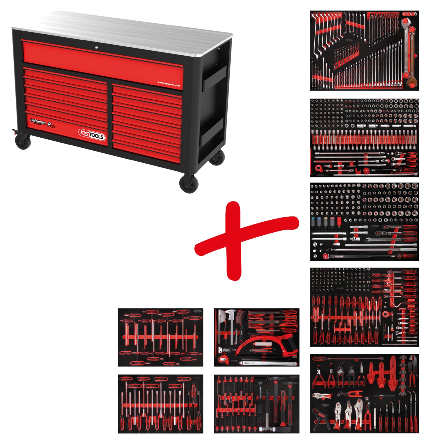 845.9706 | KS TOOLS P45 GEREEDSCHAPSWAGEN 706 DLG