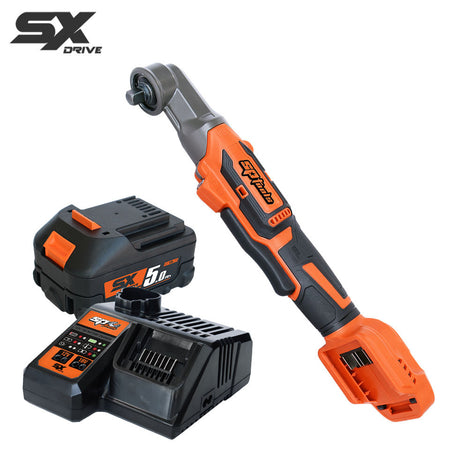 SP83122 | SP TOOLS SX DRIVE 18V haakse slagmoersleutel 90° set