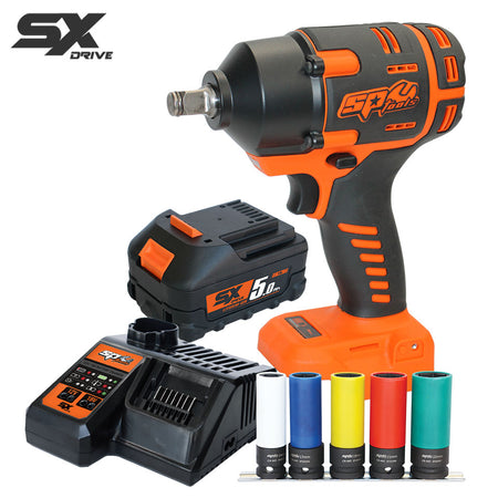 SP831335 | SP TOOLS SX DRIVE 18V 1/2" slagmoersleutel set