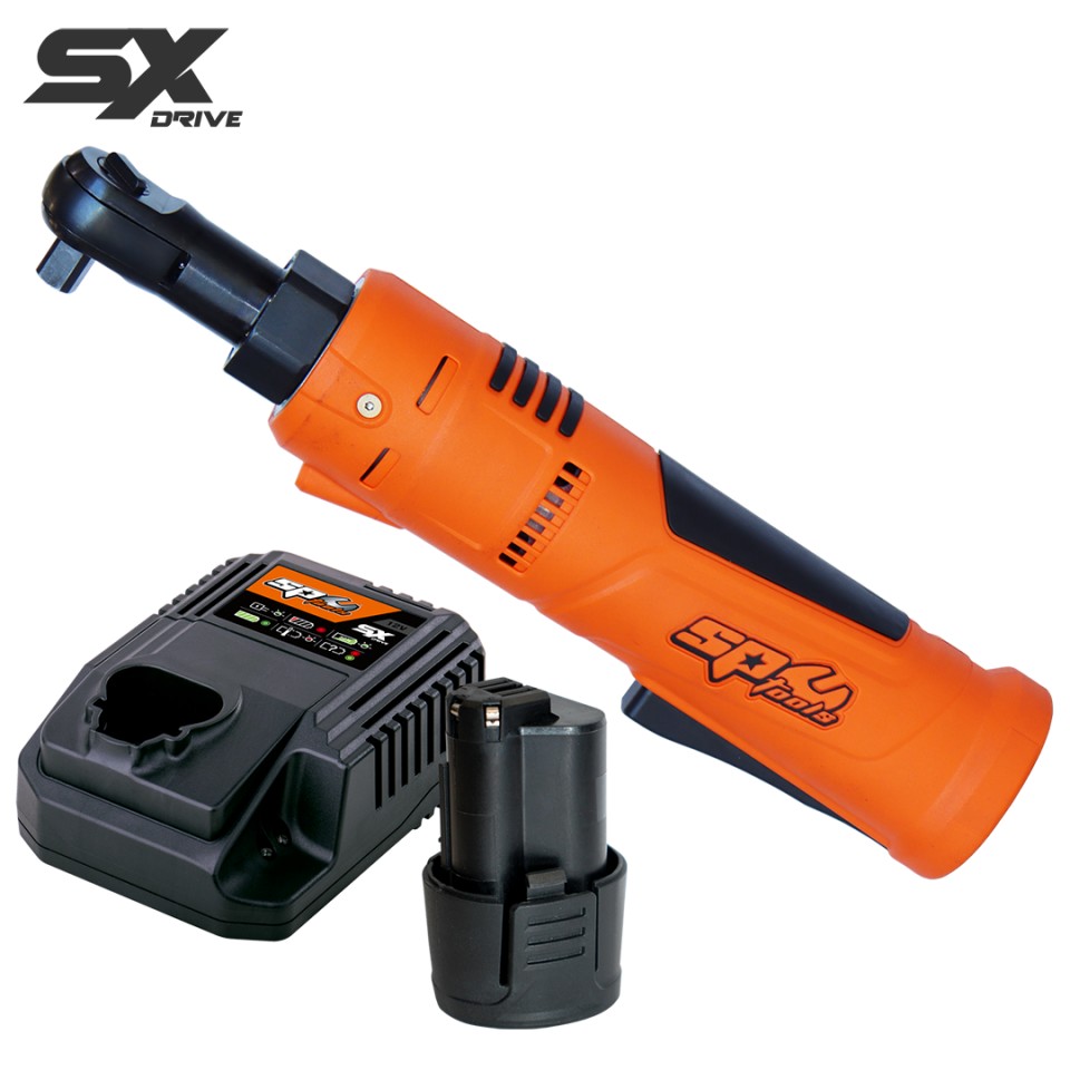 SP83614 | SP TOOLS SX DRIVE 12V 3/8" accu ratel set, korte kop