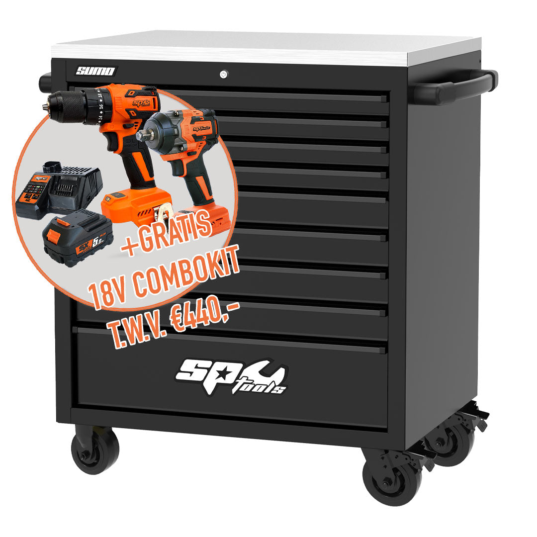 SPEY003 | SP TOOLS USA SUMO SERIES GEREEDSCHAPSWAGEN 9 LADEN