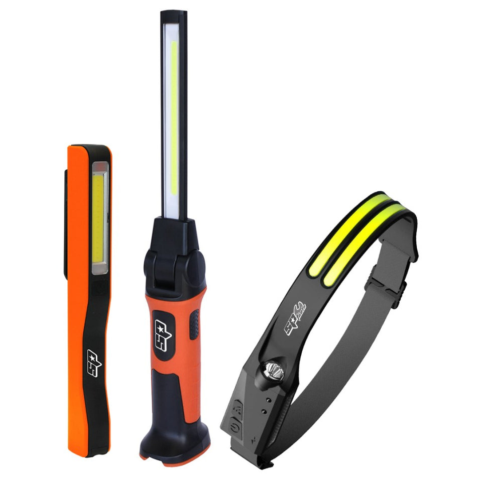 SPS0204 | SP Tools werklamp set | Werklampen & Hoofdlamp | 3dlg