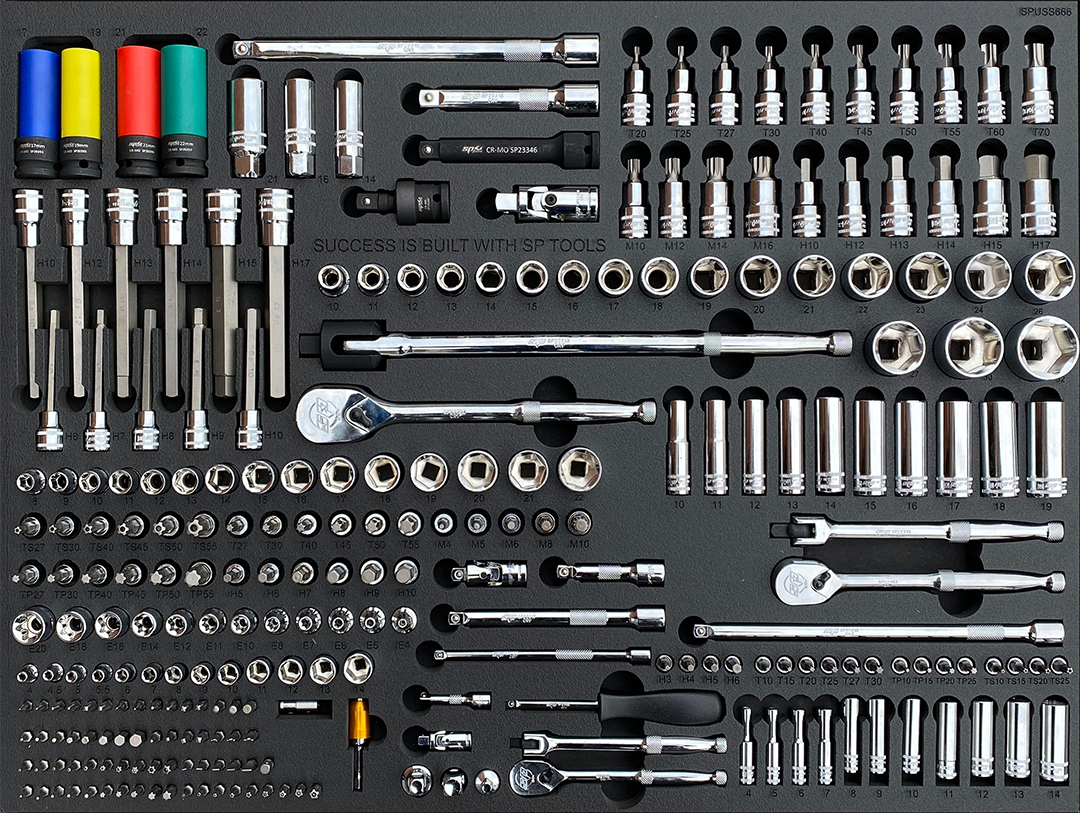 SPEY003 | SP TOOLS USA SUMO SERIES GEREEDSCHAPSWAGEN 9 LADEN