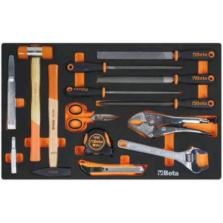 Inlay met hamers, tangen en vijlen uit de Beta 2400 RSC24/7-VIS
