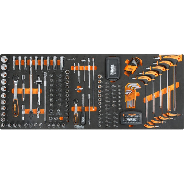 Inlay met dopsleutelbits uit de Beta BW 2400 RSC24AXXL