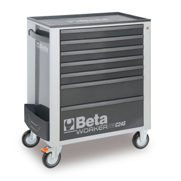 Beta BW 2400S 7/E-M gevulde gereedschapswagen in antraciet met 309 gereedschappen