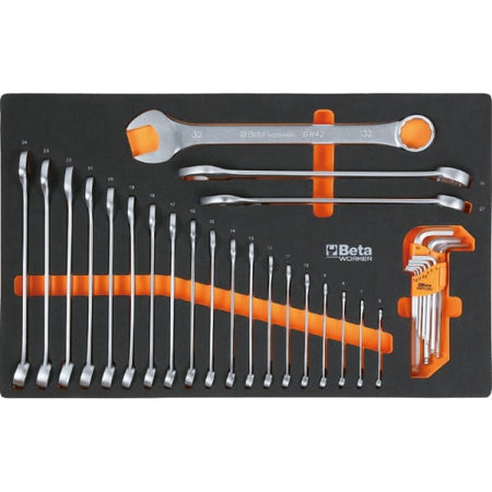 Inlay met ringsteeksleutels uit de Beta BW 2400S 7/E-M