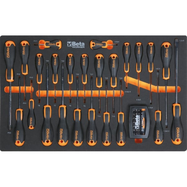 Inlay met schroevendraaiers uit de Beta BW 2400S 7/E-M