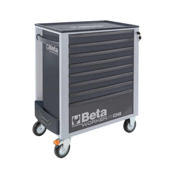 Beta BW 2400S 8/E-L gevulde gereedschapswagen in antraciet met 398 gereedschappen