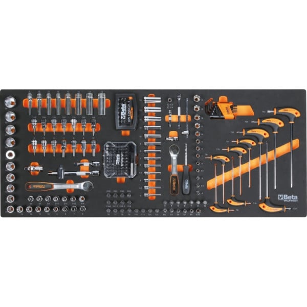Inlay met doppen en ratels uit de Beta BW 2400S XL9/E-XXL