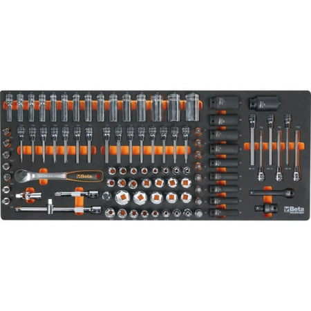 Inlay met dopsleutelbits uit de Beta BW 2400S XL9/E-XXL